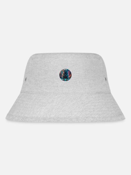 Rock Pug - Stanley/Stella recycelter Bucket Hat - Grau meliert