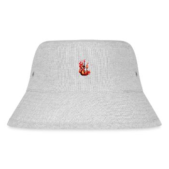 Gitarre Gitarrist Musikinstrument Zupfinstrument - Stanley/Stella recycelter Bucket Hat - Grau meliert - Vorne