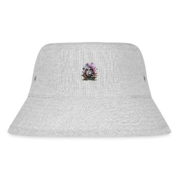 Graffiti Street Art Spray Vintage Schablone Retro - Stanley/Stella recycelter Bucket Hat - Grau meliert - Vorne