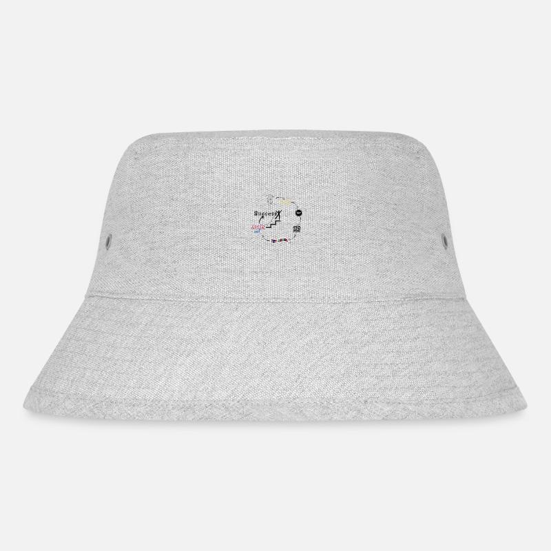 Mach es erfolgreich - Stanley/Stella recycelter Bucket Hat - Grau meliert