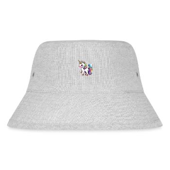 Unicorn Mythical Creature Girl Unicorns Mythical Creature - Stanley/Stella Recycled Bucket Hat - heather grey - Front