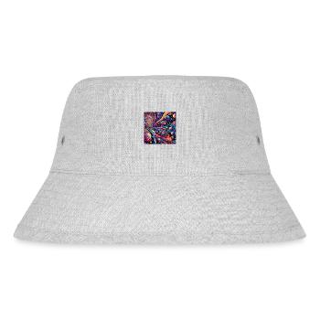 psychedelic artwork inspired - Stanley/Stella recycelter Bucket Hat - Grau meliert - Vorne