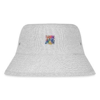 Graffiti Street Art Spray Vintage Schablone Retro - Stanley/Stella recycelter Bucket Hat - Grau meliert - Vorne