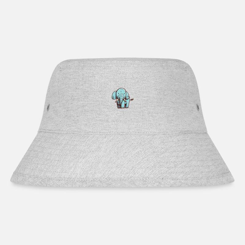 Elephant - Stanley/Stella Recycled Bucket Hat - heather grey