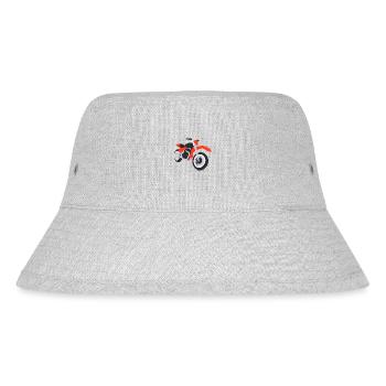 Motorcycle Motorcycle Fan Motorcyclist Motorcross - Stanley/Stella Recycled Bucket Hat - heather grey - Front