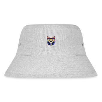 Hauskatze Britisch Kurzhaarkatze Katze Kätzchen - Stanley/Stella recycelter Bucket Hat - Grau meliert - Vorne