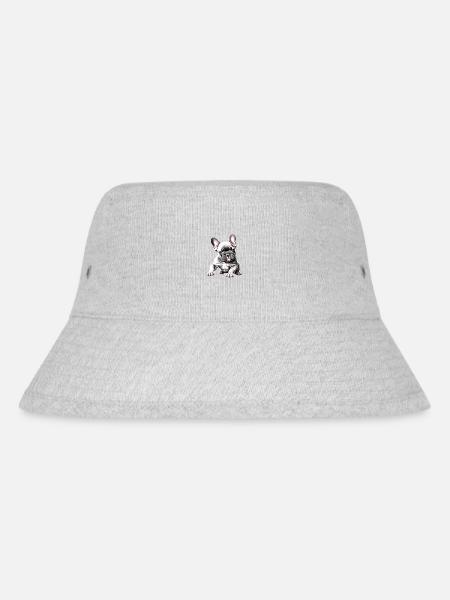 Französische Bulldogge Hunde Hundehalter Hund - Stanley/Stella recycelter Bucket Hat - Grau meliert