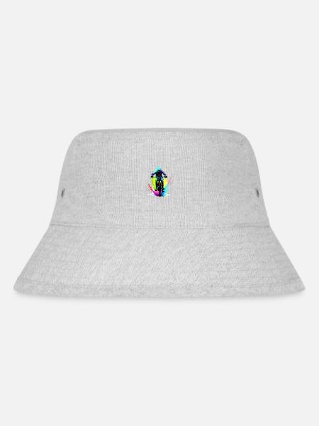 Fahrrad Radfahrer Fahrradfahrer Radfahren Radeln - Stanley/Stella recycelter Bucket Hat - Grau meliert