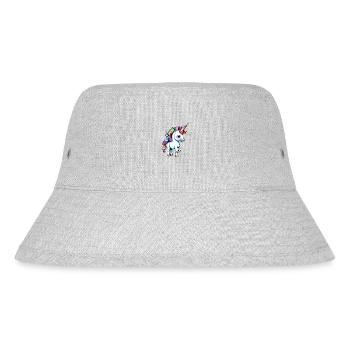 Fabeltier Einhorn Mädchen Einhörner Fabelwesen - Stanley/Stella recycelter Bucket Hat - Grau meliert - Vorne
