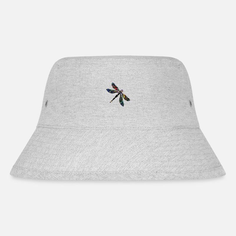 Libelle - Stanley/Stella recycelter Bucket Hat - Grau meliert