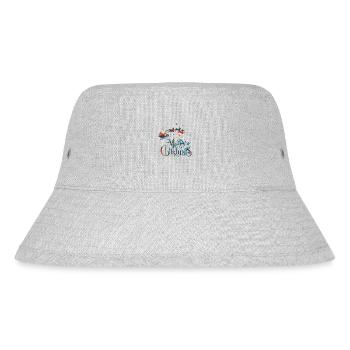 Weihnachten Weihnachtsmann Weihnachtsmann ungezogene Feiertage Winter - Stanley/Stella recycelter Bucket Hat - Grau meliert - Vorne