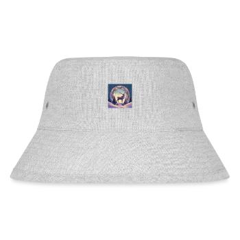 Deer wreath - Stanley/Stella Recycled Bucket Hat - heather grey - Front