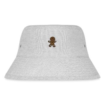 Gingerbread Baking Christmas Yummy Gingerbread - Stanley/Stella Recycled Bucket Hat - heather grey - Front