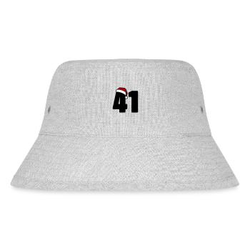 41 Zahl Weihnachten - Stanley/Stella recycelter Bucket Hat - Grau meliert - Vorne