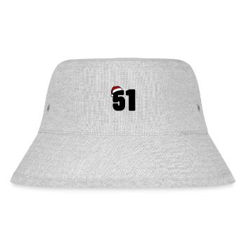 51 Zahl Weihnachten - Stanley/Stella recycelter Bucket Hat - Grau meliert - Vorne