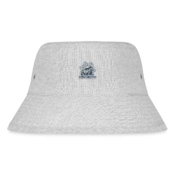 Zebra - Stanley/Stella recycelter Bucket Hat - Grau meliert - Vorne
