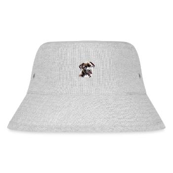 Staffordshire Bullterrier Hunde Hund Hundebesitzer - Stanley/Stella recycelter Bucket Hat - Grau meliert - Vorne
