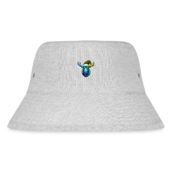 Elch Kopf Weihnachten Portät Bunt - Stanley/Stella recycelter Bucket Hat - Grau meliert - Vorne