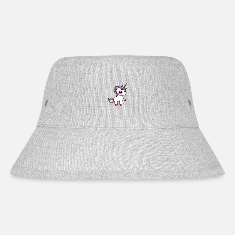 Einhorn Fabeltier Mädchen Einhörner - Stanley/Stella recycelter Bucket Hat - Grau meliert