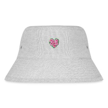 Muttertag Liebe Valentinstag Hochzeit Verlobung - Stanley/Stella recycelter Bucket Hat - Grau meliert - Vorne