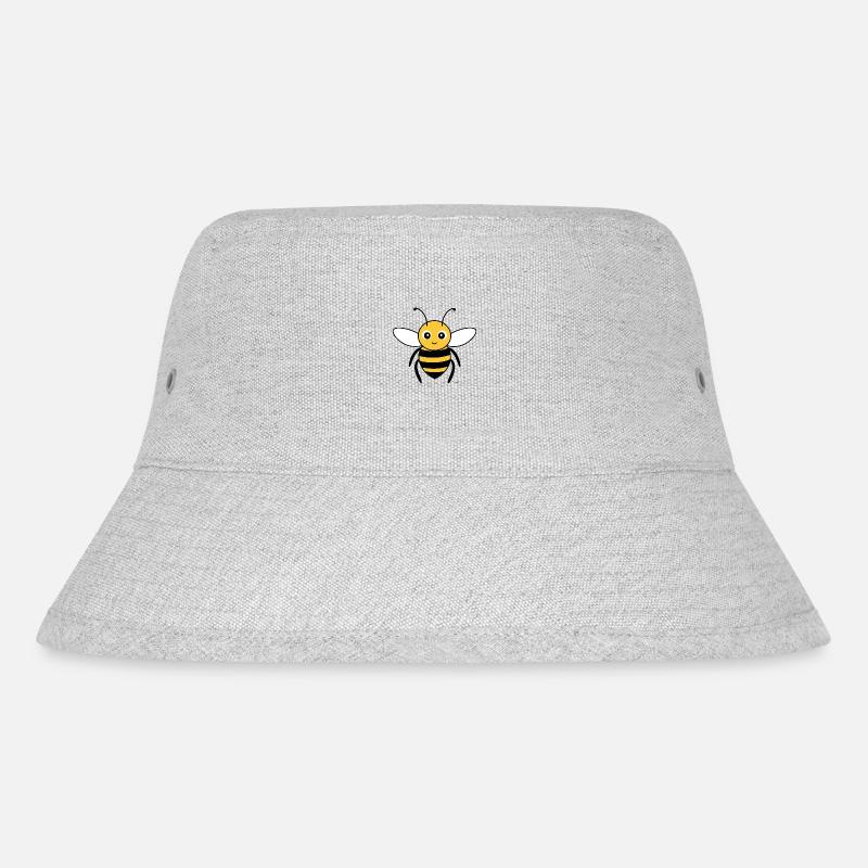 bee - Stanley/Stella Recycled Bucket Hat - heather grey