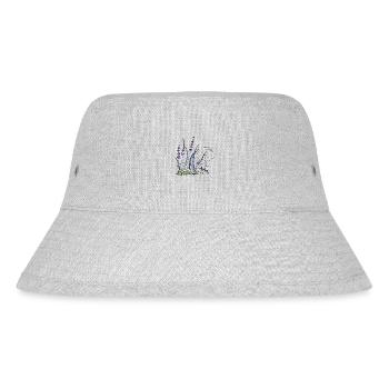 Lavendel - Stanley/Stella recycelter Bucket Hat - Grau meliert - Vorne
