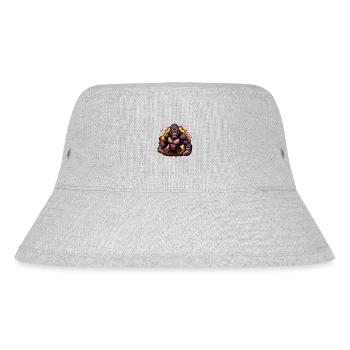 Gorilla - Stanley/Stella recycelter Bucket Hat - Grau meliert - Vorne