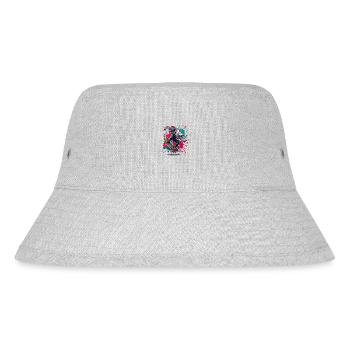 Skateboarder at Ollie: Dynamic Skateboard Ill - Stanley/Stella Recycled Bucket Hat - heather grey - Front