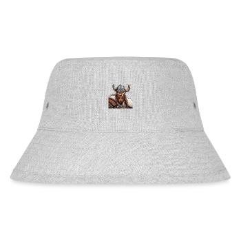 Nordischer Krieger - Stanley/Stella recycelter Bucket Hat - Grau meliert - Vorne