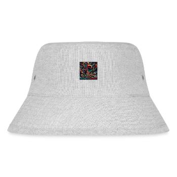 Psychedelic Art - Stanley/Stella Recycled Bucket Hat - heather grey - Front