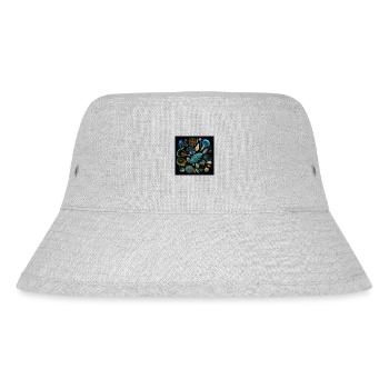 Korallenmärchen in der Dunkelheit - Stanley/Stella recycelter Bucket Hat - Grau meliert - Vorne