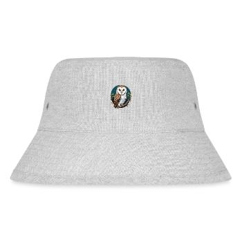 Barn Owl - Stanley/Stella Recycled Bucket Hat - heather grey - Front
