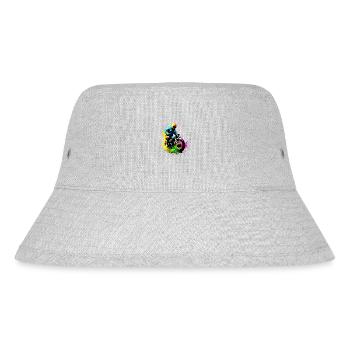 Motorcross Motorrad Motorradfan Motorradfahrer - Stanley/Stella recycelter Bucket Hat - Grau meliert - Vorne