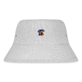 Dog Puppy Rottweiler Rottweiler Puppy Dogs - Stanley/Stella Recycled Bucket Hat - heather grey - Front