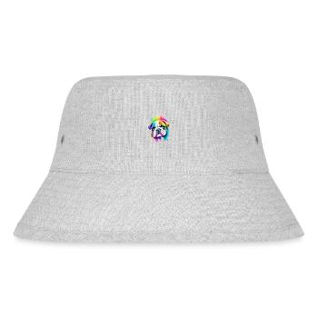 Bulldogge Hunde Hundehalter Hund Hundebesitzer - Stanley/Stella recycelter Bucket Hat - Grau meliert - Vorne