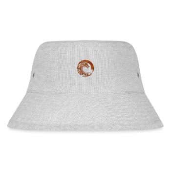 Fantasy Drache Anime Drachenkopf Mythisches Reptil - Stanley/Stella recycelter Bucket Hat - Grau meliert - Vorne