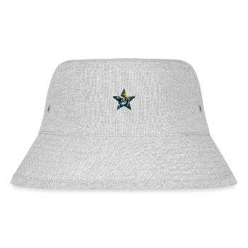 Astronaut’s Star Art: Space Exploration! - Stanley/Stella Recycled Bucket Hat - heather grey - Front
