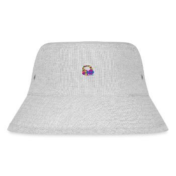 Bunte Geometrische Kopfhörer. Headset - Stanley/Stella recycelter Bucket Hat - Grau meliert - Vorne
