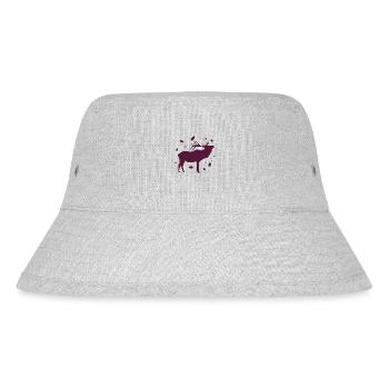 Deer - Forest, Nature, Animal Welfare - Stanley/Stella Recycled Bucket Hat - heather grey - Front