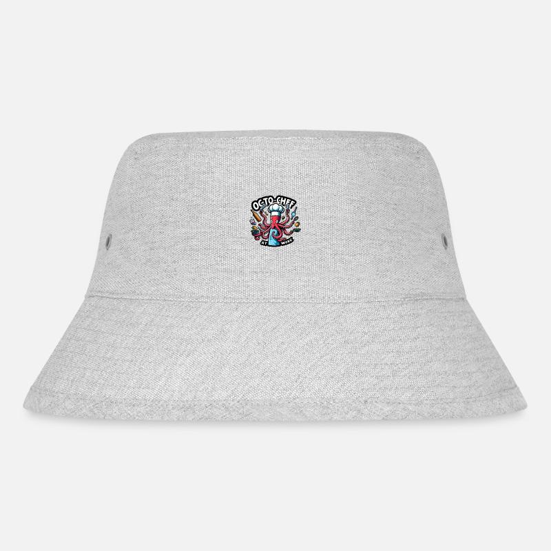 Octo Chef - Stanley/Stella recycelter Bucket Hat - Grau meliert