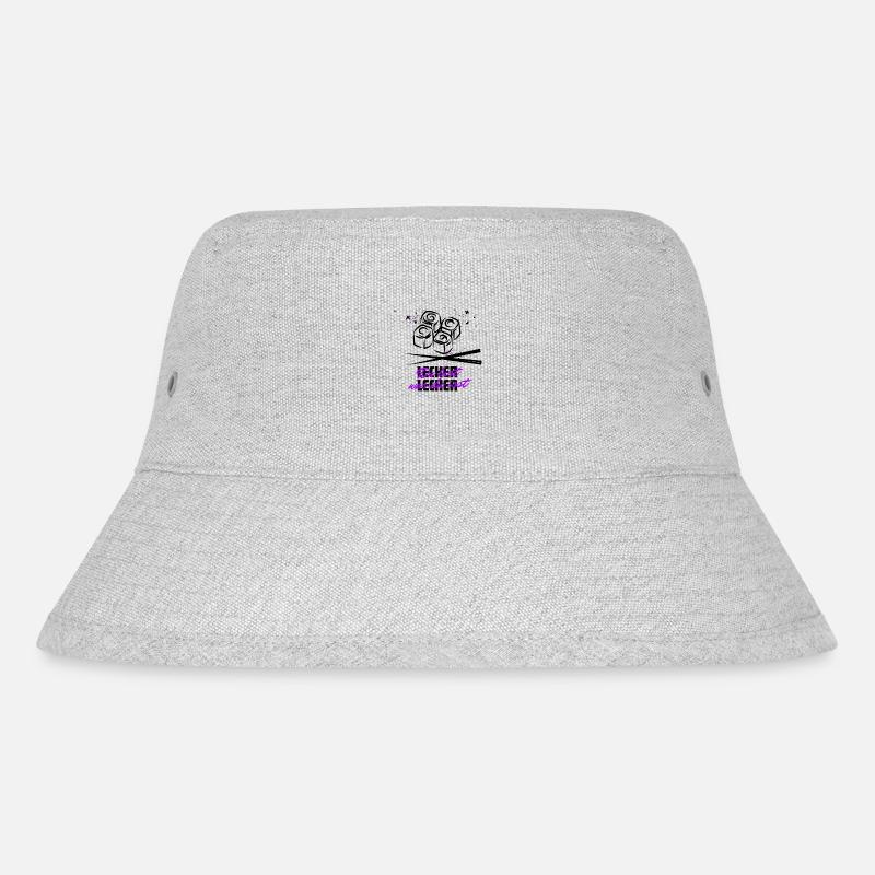 Du bist was du isst - Stanley/Stella recycelter Bucket Hat - Grau meliert