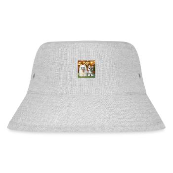 Samoyed Gang - Stanley/Stella Recycled Bucket Hat - heather grey - Front