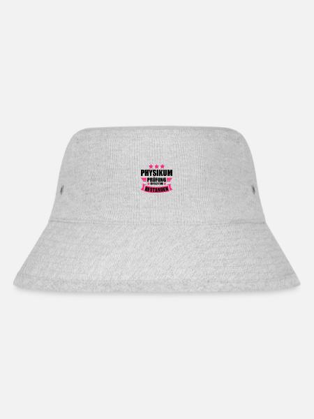 Physikum Abschluss Prüfung bestanden geschafft - Stanley/Stella recycelter Bucket Hat - Grau meliert