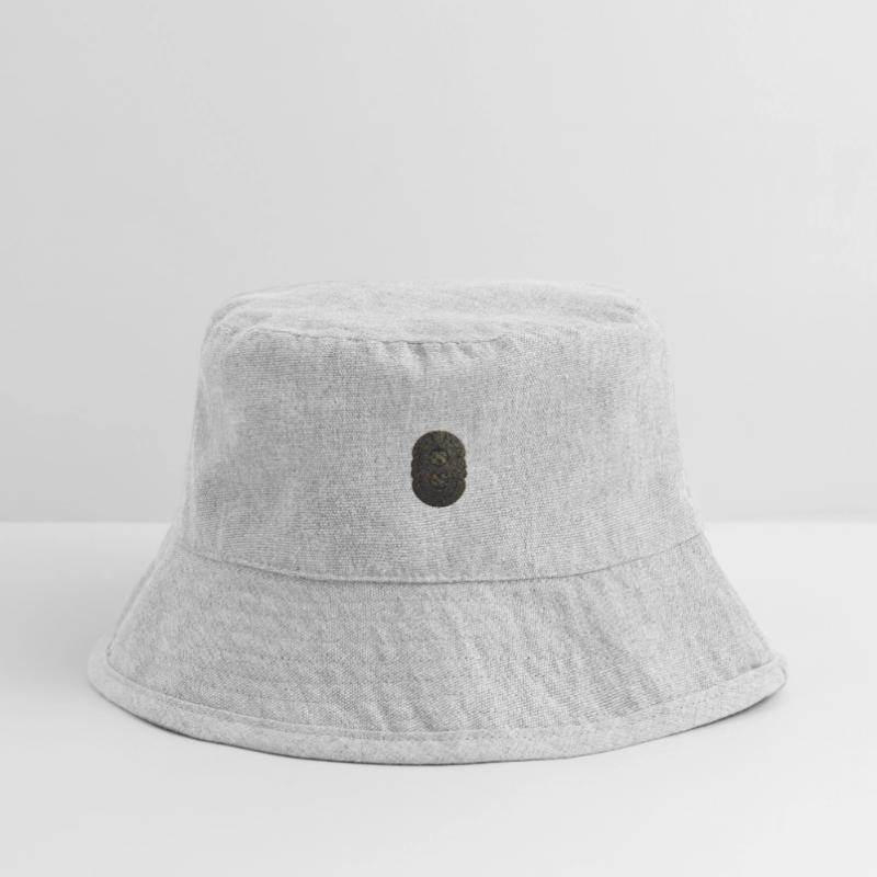 Maya Schwarz-Gold-Monogramm Stanley/Stella recycelter Bucket Hat