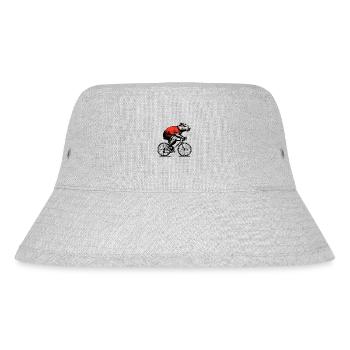 Cycling capybara - Stanley/Stella Recycled Bucket Hat - heather grey - Front