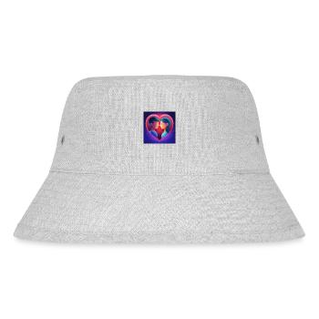 Liebe - Stanley/Stella recycelter Bucket Hat - Grau meliert - Vorne