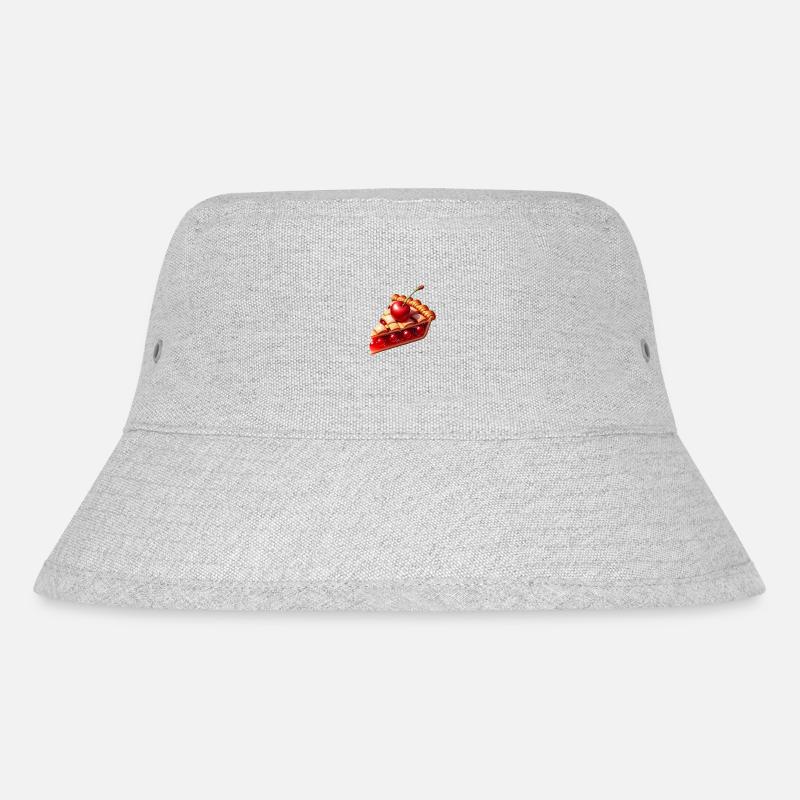 Cherry Pie - Stanley/Stella Recycled Bucket Hat - heather grey