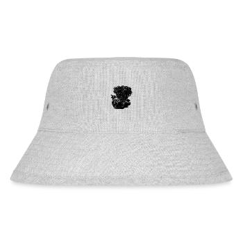 Motorcycle Engine Block Cylinder Fan Displacement Engine - Stanley/Stella Recycled Bucket Hat - heather grey - Front