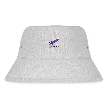 Die schnelle Rakete - Stanley/Stella recycelter Bucket Hat - Grau meliert - Vorne