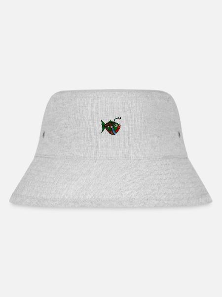 Fisch - Stanley/Stella recycelter Bucket Hat - Grau meliert